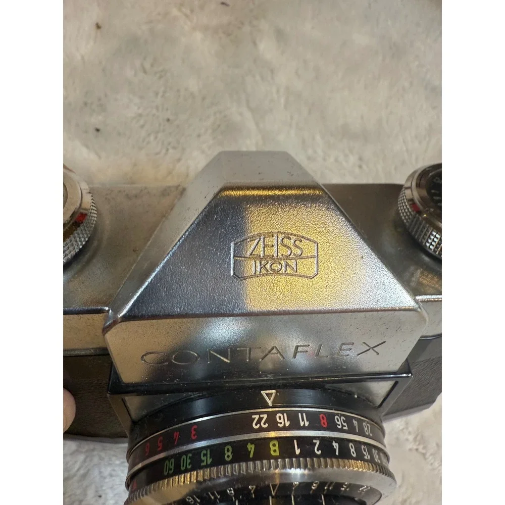 Zeiss Ikon‎ Contaflex 35mm SLR Camera Pantar 45mm f2.8 Lens with Leather Case